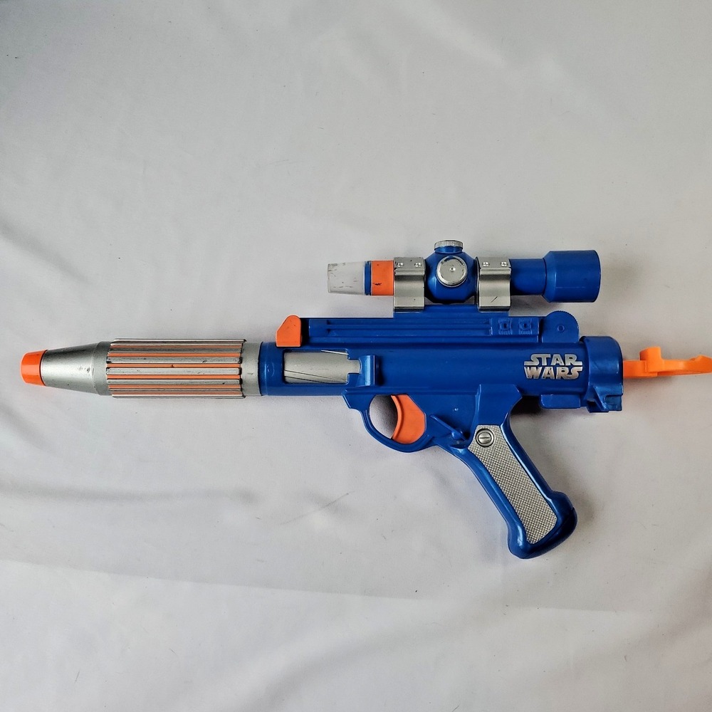 VTG 2006 Star Wars Hasbro Nerf Rebel Trooper DH-17 Blaster Blue READ